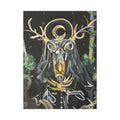 In the Forest Canvas Art — Mystic Horned Shaman Wall Decor