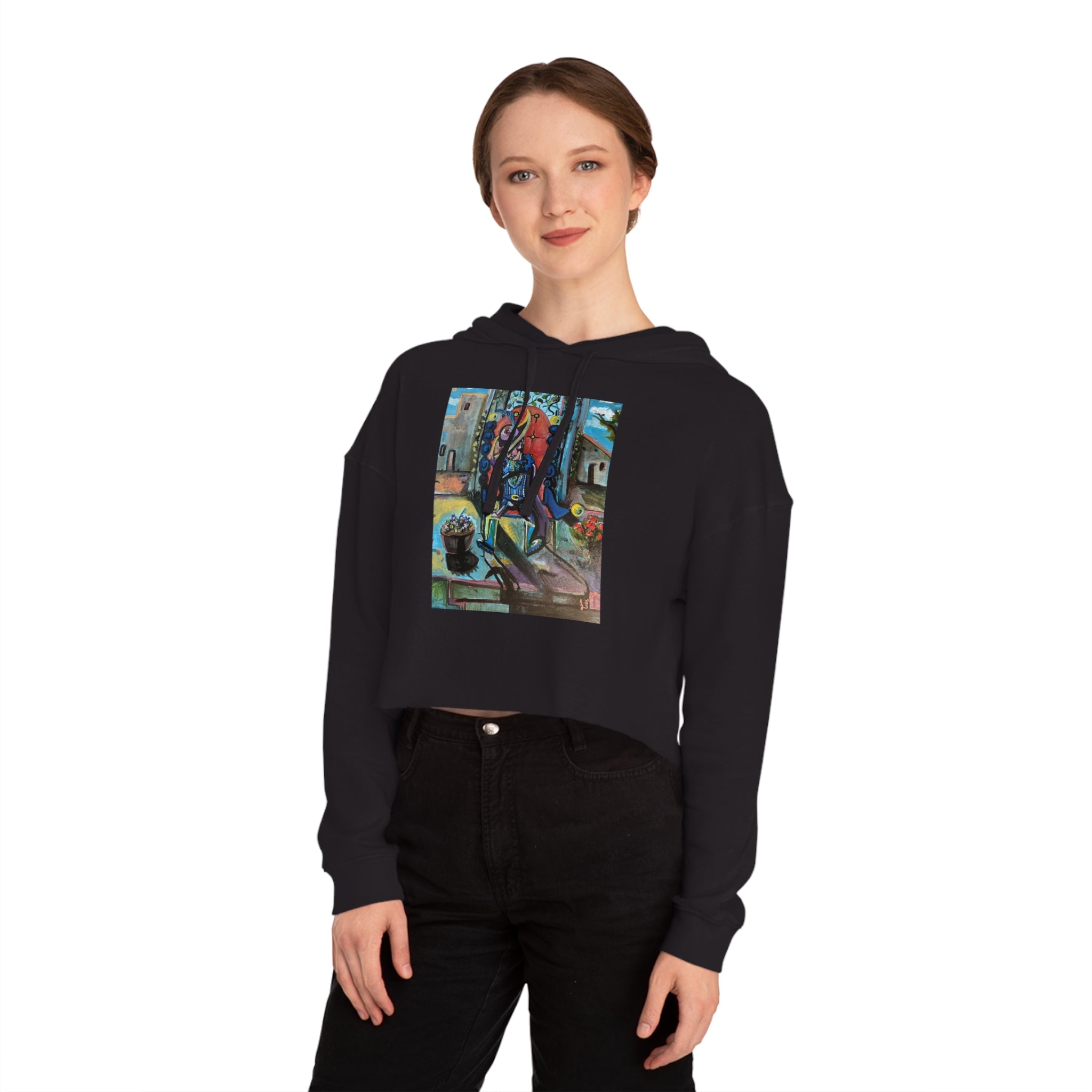 The Emperor Women’s Cropped Hooded Sweatshirt