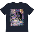 Abstract Portrait Tee — Dreamy Neon Bubble Bath Art T-Shirt